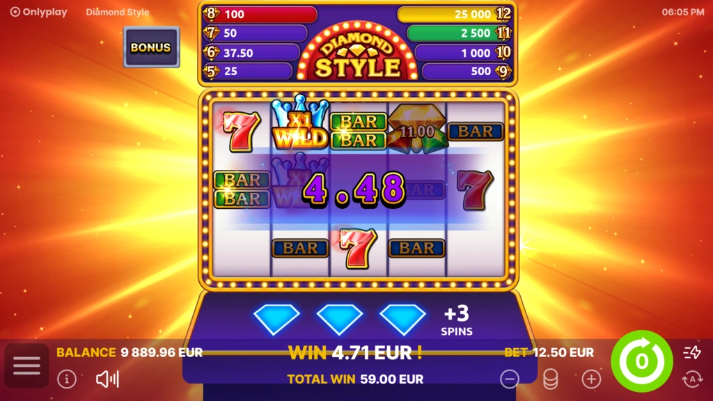 Diamond Style - Free Spins